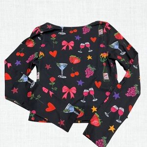 Colorful Graphic Long Sleeve Top